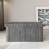 HOME DESIGN Florence 30" Upholstered Folding Storage Bench, Tufted Top, Space-Saving Storage,