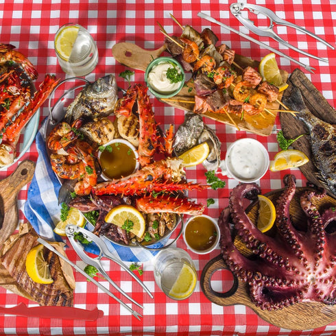 21 Set Set 1.7 oz Mepase Pcs Seafood Tools Nut Cracker Crab Crackers, Crab Forks/picks, Lobster Shellers, Dipping Sauce