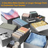 SpaceAid Drawer Organizer Clothes, 12 Pack Dresser Bins for Nursery, Closet Organization and Storage Dividers (Grey)