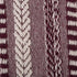 DII Braided Striped Decorative Throw Blanket, 50x60, BlackBerry