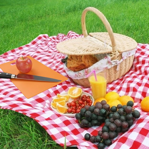 Plastic Cutting Board Set, Thin 11.8" x 7.8", Set of 4
