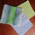LarisaKnits Set 3 Cotton Pastel Dish Rags Crochet Reusable Washcloth Knitted Volume Kitchen Dish Cloth Absorbente