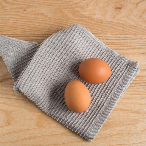 Now Designs Ripple Kitchen Dishcloth, Set of 4, London Grey