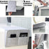 Lib Bedside Caddy, Original Design | Large Size 9.5" x 13.5" | Night Hanging Storage Organizer, Light Gray