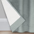 Eclipse Canova Modern Valance Rod Pocket Window Curtain, 42" x 21", River Blue for Kitchen or Bathroom