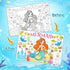 15Packs 17X11Inches Mermaid Crafts for Kids Coloring Placemats with Thankful - Fall Art Activities for Friendsgiving