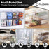 Stackable Refrigerator Organizer Bins - Pull Out Drawers with Handles for Vegetable and Fruit Storage, 3 Liter Plastic
