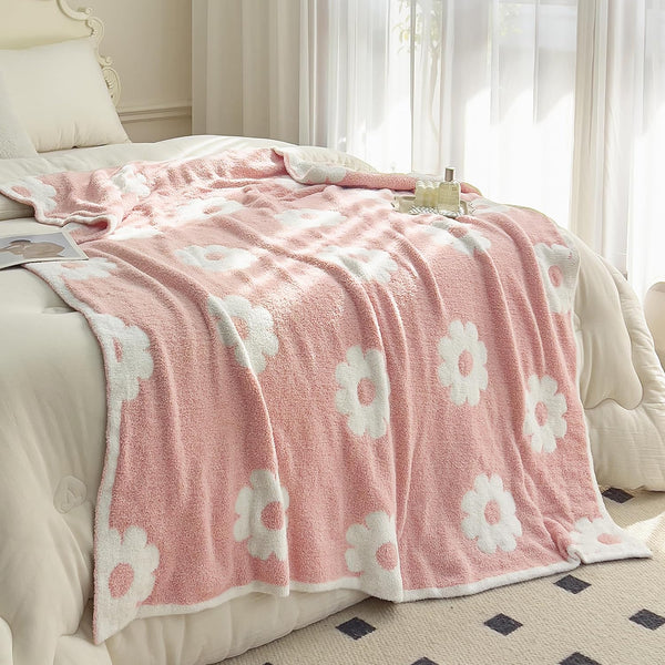 NIDITW Sunflower Fleece Throw Blanket 50x60 Ultra Soft Microfiber Knit Blanket for