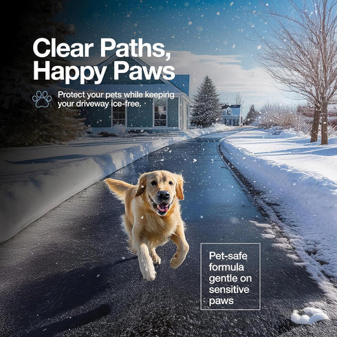 Maple99 -18 lb -5 Pet Safe Ice Melt Safe for Concrete Snow Salt Ice Melt Pet Friendly, Green Salt for Snow and Ice