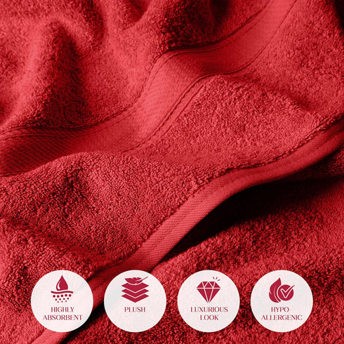 6 Set, 2 2 2 SUPERIOR Egyptian Cotton Pile Piece Towel Includes Bath, Hand, Face Towels/Washcloths, Ultra Soft Luxury