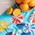 Summer 18" 30" 1-Pack GEOMETRY Spring Kitchen Towels - Quick Dry Microfiber Cloth Spring & Dish Towels for Kitchen