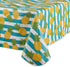 DII Flannel Backed Outdoor Vinyl Collection, Machine Washable Tablecloth, 60 x 120, Pineapple