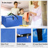 VELVETSURE W/Backpack (Set 6, Heavy Duty Extra Large Moving Bags Straps - Strong Handles & Zippers, Storage Totes
