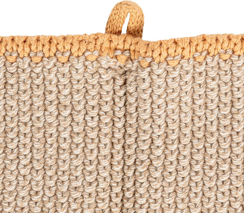 Creative Co-Op Square Cotton Knit Dish Cloth, Set of 2, Multi (DF3785)