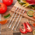 Yaomiao 40 Set 6.8 Inch Pcs Stainless Steel Seafood Forks Silver Crab Forks Seafood Tools Crab Legs Utensils Picks
