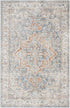 Nourison Astra Machine Washable Traditional Denim Multi 2'2" x 4' Area -Rug, Easy -Cleaning, Non Shedding, Bed Room, Living Room, Dining Room, Kitchen (2x4)