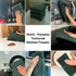 Textured Dark Green Kitchen Dish Towels 100% Cotton Cloth Soft Cleaning Drying Absorbent Terry Ribbed Loop: Set of 3 Multipurpose for Everyday Use by Serafina Home