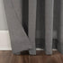 Clean Window Crushed Texture Anti-Dust Sheer Curtain Panel, 52" W x 63" L, Allergy/Pet Friendly, Gray