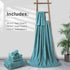 8-Piece Set, 2 2 4 Set Smuge Turquoise Bath Towel Extra Large Bath Towel Sheets, Hand Towels and Washcloths - Highly
