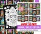 Stuff2Color Super Pack of 18 Fuzzy Velvet Coloring Posters (Animal Smiles) - Arts & Crafts for Kids and Group Activities