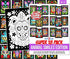 Stuff2Color Super Pack of 18 Fuzzy Velvet Coloring Posters (Animal Smiles) - Arts & Crafts for Kids and Group Activities