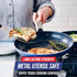 Blue Diamond 10" Nonstick Frying Pan Skillet - PFAS & PTFE-Free Ceramic, Dishwasher Safe, Blue