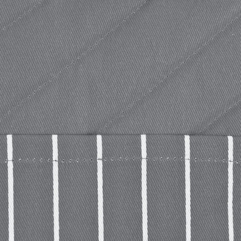 Professional Chef Stripe Kitchen Potholders, Commercial Grade, Gray