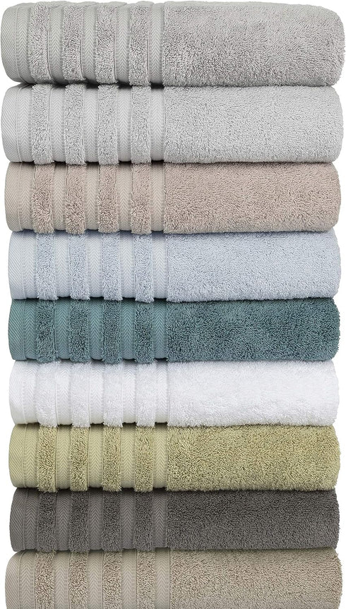 Baltic Linen 100% 2 2 2 6 Set Pure Elegance Turkish Cotton Luxury Towels, Bath Towels, Hand Towels, Washcloths