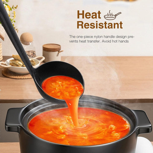 Kitchen Utensils Set, 11 Pcs Nylon Non-Stick Cooking Tools, 410°F Heat Resistant, BPA Free