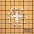BAKERLOGY Celestial Sun Cookie Cutter - Detailed Biscuit Cutter Design for Baking and Crafts, Ideal for Dough, Fondant