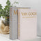 Decorative Book Storage Box Set of 2, Stylish Decorative Books, Linen Faux
