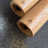 Navaris Salt and Pepper Mill Set - Adjustable Rubber Wood Grinders with Ceramic Core
