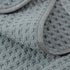 POLYTE Microfiber Waffle Bath Towel Body Wrap for Men, One Size - Quick Dry (Gray)