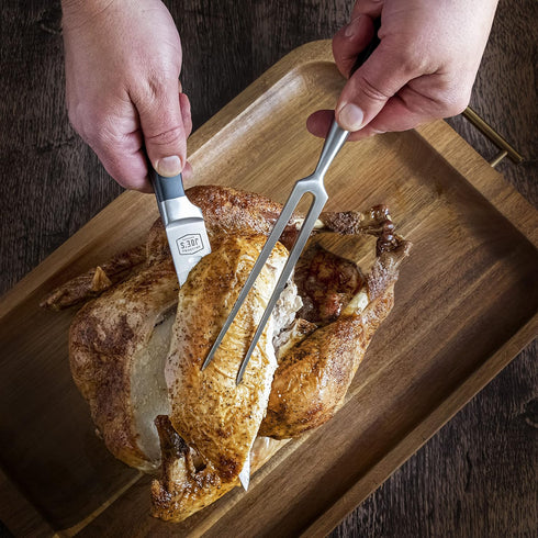 Oklahoma Joe's Blacksmith Turkey Carving Set - 2-Piece Carving Set for Perfectly Sliced Turkey