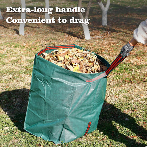 53-Gallon Leaf Collector, Large Yard Dustpan-Type Lawn and Leaf Bags, Reusable Garden Bags for Leaves, Debris, Grass