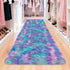 3x10 Purple Rainbow Rug for Girls Bedroom Bedside Runner Ft, Soft Fluffy Rugs for Kids Room Shag Carpet for Living Room