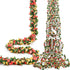 Miracliy 8Pcs 66FT Flower Garland, Orange and Champagne Artificial Rose Floral Vines for Wedding Decoration