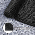 Laura Ashley Butter Chenille Bath Rug, Absorbent Shaggy Bathroom Mat, Non Slip Plush Carpet (20" x 34") Black