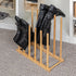 6 Bamboo Pair Boot Rack, Natural