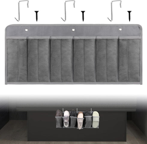 RVZONE RV Shoe Pockets 6 Large Pockets Heavy Hanging Bedside Storage Organizer