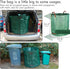2-Pack 132 Gardzen Gallon Yard Waste Bags, Reusable Heavy Duty Collapsible Garden Leaf Bags with Plastic Ring, Stand-Up
