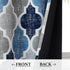 Beauoop Lattice Blackout Window Valance Curtain Panels - Thermal Insulated Drapes for Kitchen Cafe Living Room