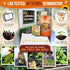 25 Summer Pack 1,870+ Vegetable & Fruit Seeds Variety - Non-GMO Heirloom Veggie & Fruits Seeds for Outdoors and Indoor