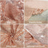 PartyDelight 12" X 72" Rose Gold Sequin Table Runner for Wedding Party Bridal Baby Shower Events