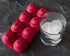 Silicone Snowflake Mold Set, Christmas Ice Cube Molds, Heat Safe BPA Free Silicone, Exceeding FDA (Christmas Red)