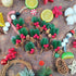GXXMEI 30PCS Christmas Floral Picks, Pine Cone Holly Berry Stems for Crafts, Artificial Christmas Picks and Sprays, Red