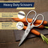 Heavy Duty Kitchen Scissors - Multipurpose Forged Stainless Steel Shears for Meat, Chicken, Fish, 8.25 Inch