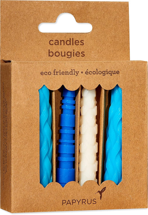 Papyrus Birthday Candles, Aqua, 12-Count