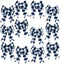 12-Pack Iconikal Black Gingham Decorative Bows, 5 x 7 inches (White Buffalo Plaid)