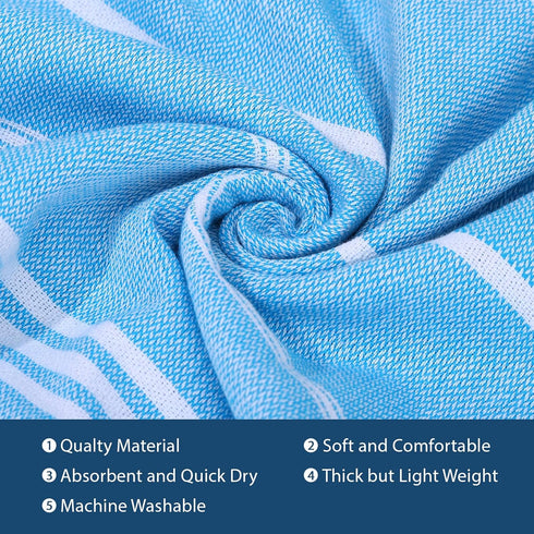 UHRMF 1pcs Cotton Turkish Towel Poncho Turkish Surf Poncho Changing Towels Wearable Beach Towel Hooded Swim Robe